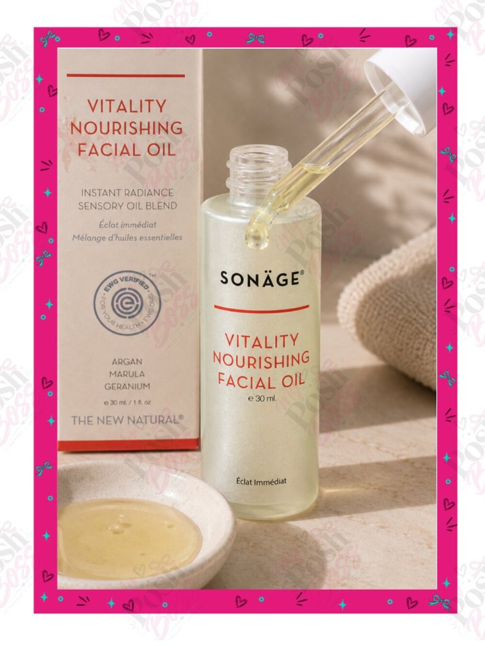 Sonäge Vitality Nourishing Facial Oil – 1 fl oz / 30 mL – BNIB